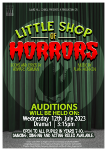 Litte Shop of Horrors Poster - Auditions Wed 12th July